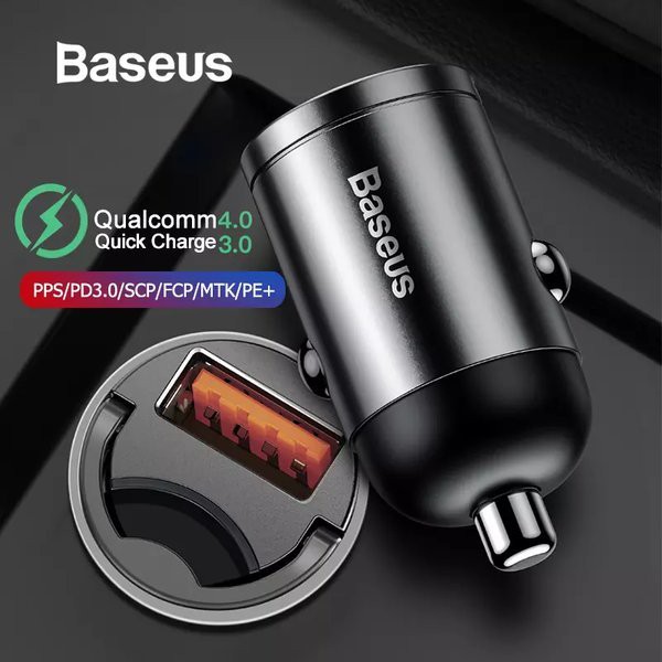 Tẩu sạc nhanh 30W Baseus Tiny Star Gen4 PD/QC 3.0 dùng cho xe hơi USB