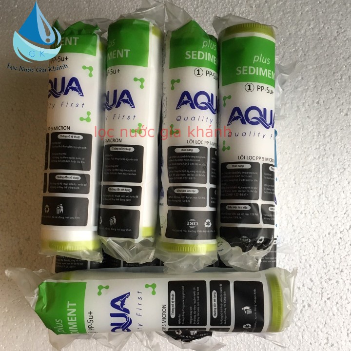 5 bộ lõi lọc nước AQUA số 1-2-3 - Dùng cho tất cả các máy lọc nước.