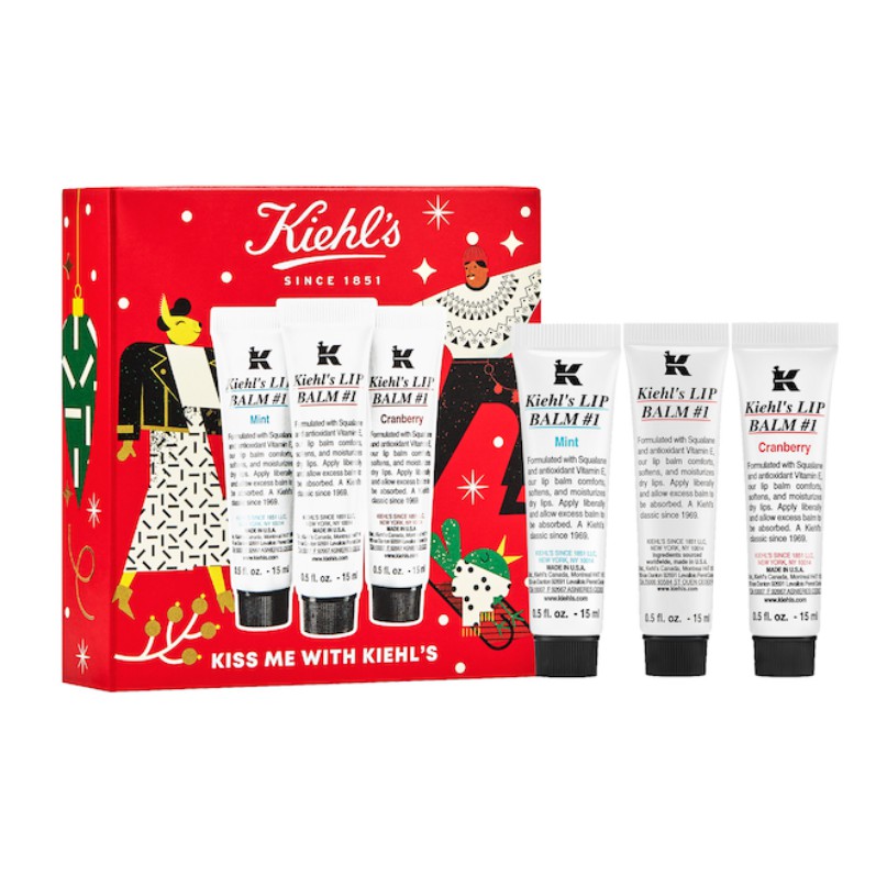 [Hàng mới về - Bill USA] Gel dưỡng Mềm Môi Kiehl's Kiehls Lip Balm fullsize 15ml tách set