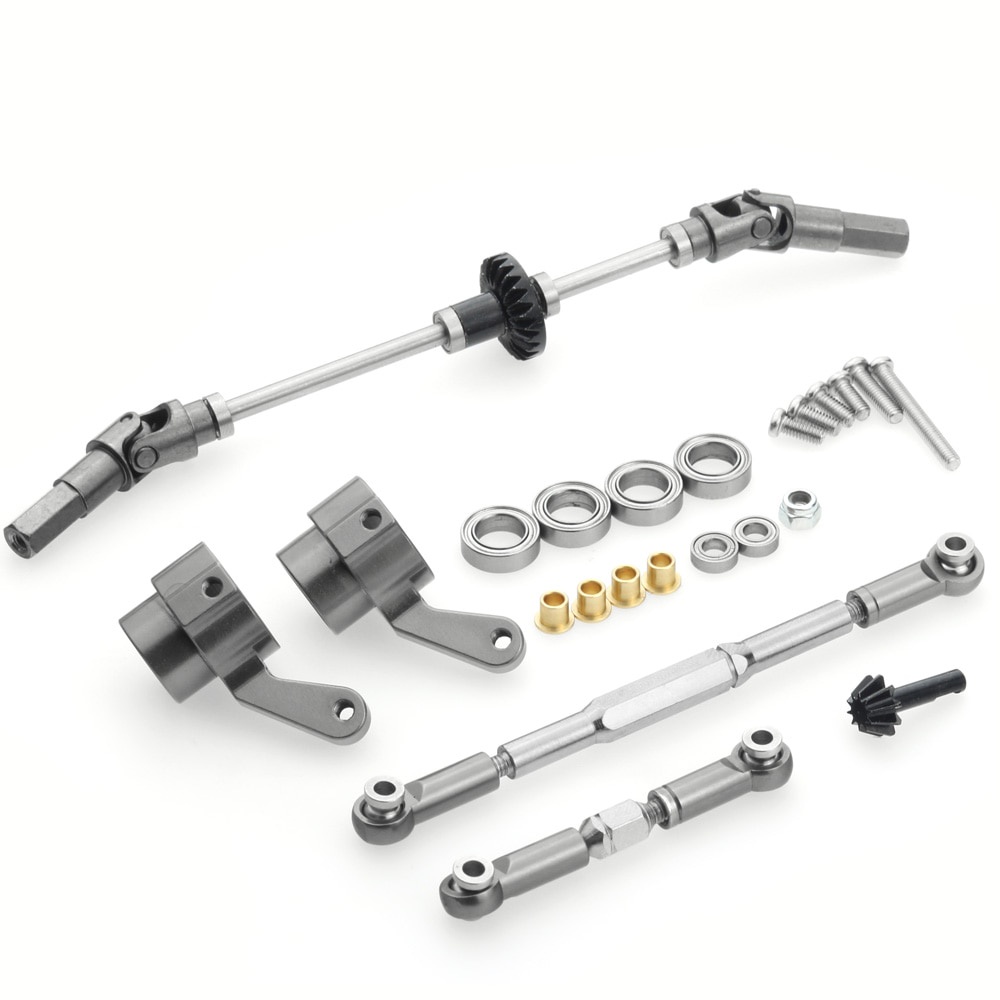 Nâng cấp trục cầu bánh răng kim loại cho WPL B14 B24 B-24 C14 C24 C-24 B16 B36 Q60 1/16 RC Phụ tùng ô tô Bánh răng trục sau bằng kim loại