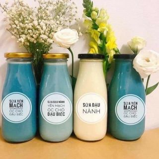 Combo 5 bình thủy tinh cao cấp 310ml miệng rộng đựng sữa
