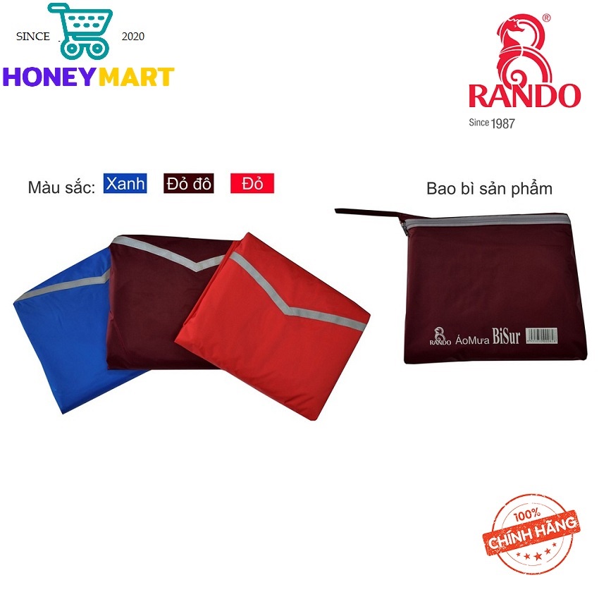 Áo mưa Rando Poncho Bisur “Bảo vệ toàn diện” APNS-23 che chở cho người thân yêu của bạn HONEYMART