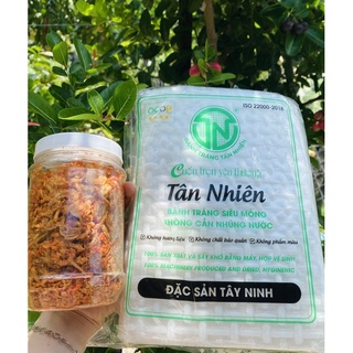 Combo 1 bánh tráng Tân Nhiên+1 hủ muối tôm hành phi