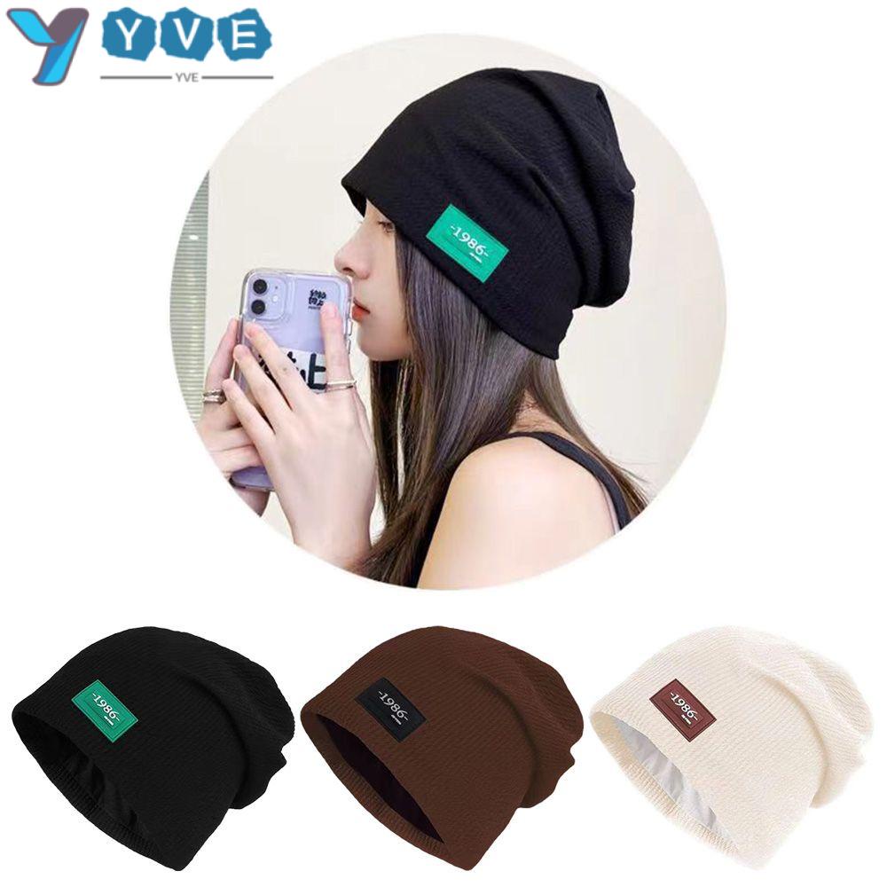 Mũ Beanie Dệt Kim Màu Trơn Dễ Thương 3 Màu Lựa Chọn