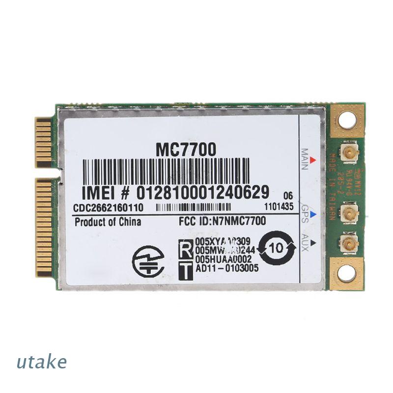 Utake Mini PCI-E 3G/4G WWAN GPS Module MC7700 PCI Express 3G HSPA LTE Wireless Card