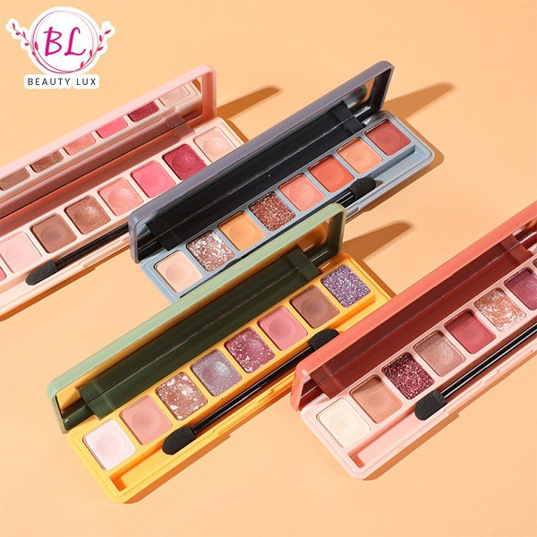 (Hàng Mới Về) Bảng Phấn Mắt Lameila 3051 8 Màu Sắc Hiệu Ứng Lì / Ánh Nhũ Chống Thấm Nước