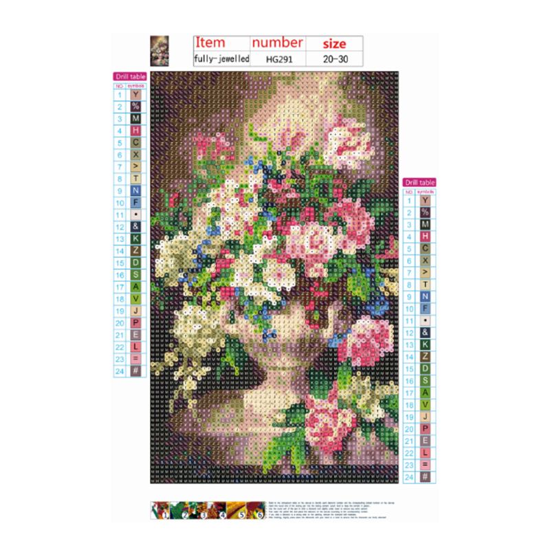 Bộ Tranh Đính Đá 5D Toàn Diện Họa Tiết Hoa Độc Đáo Trang Trí Nhà Cửa