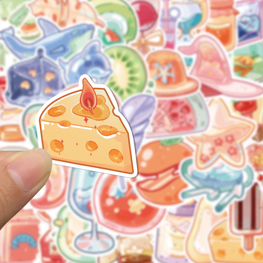 Set 40 Miếng Dán Kính Nhỏ Nhắn Chống Thấm Nước Trang Trí Sổ Tay