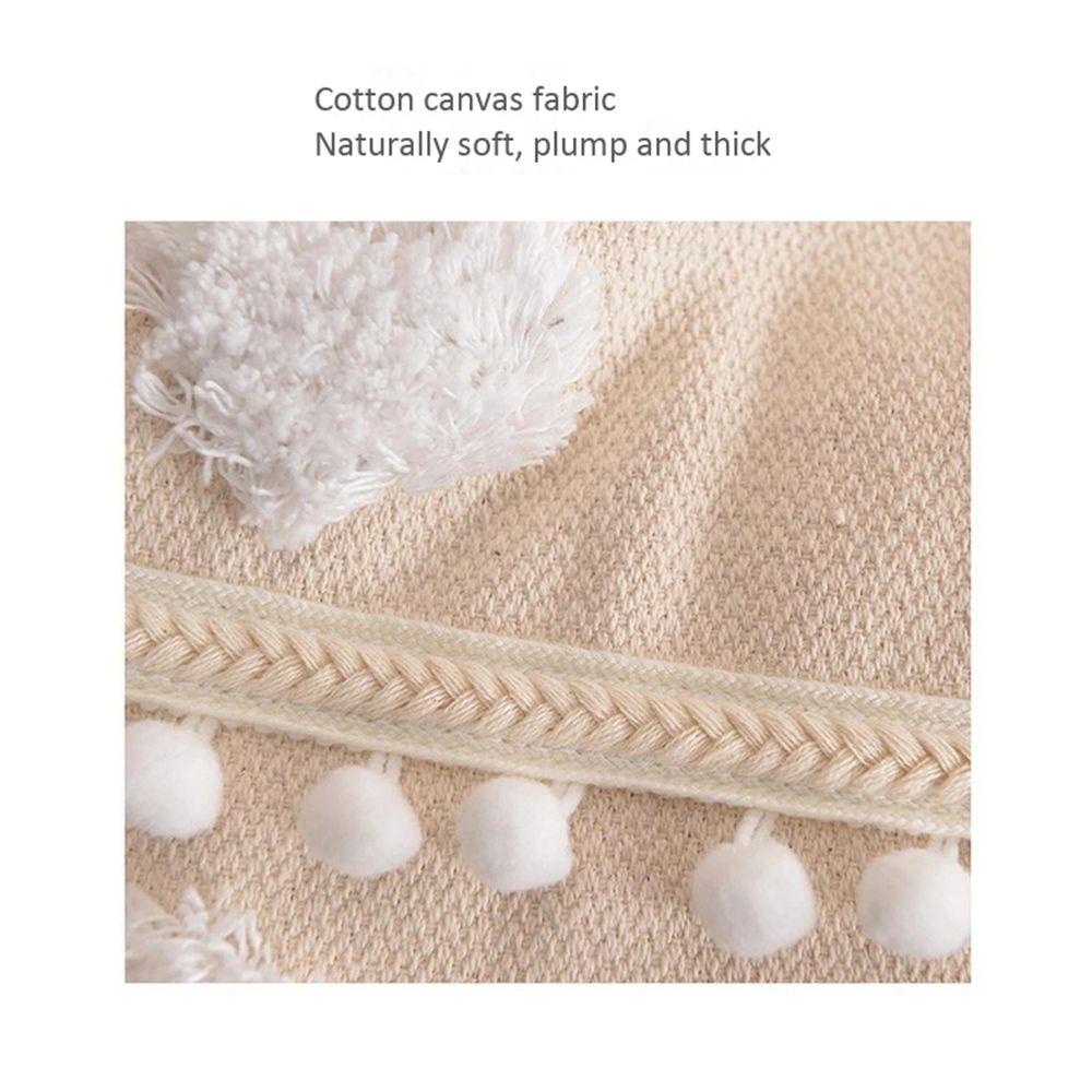 Vỏ Bọc Đệm Ghế Ngồi Hình Vuông Bằng Vải Lanh Trang Trí Phòng Khách Phong Cách Boho