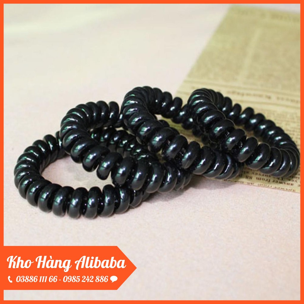 SET 5 Dây Buộc Tóc Nhựa Dạng Lò Xo Siêu Bền #A28