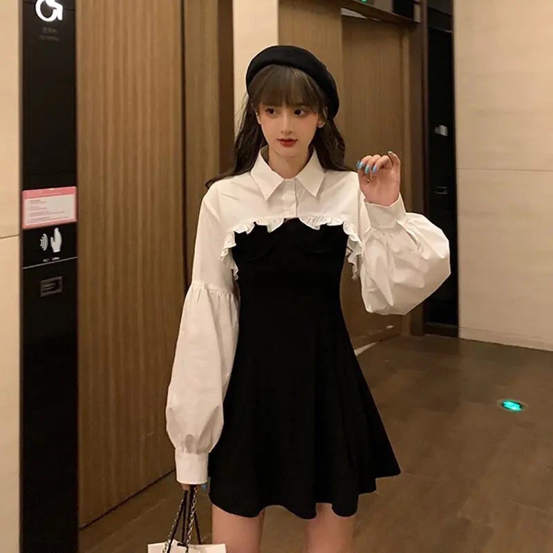 [ORDER] Set Áo Sơ Mi Trắng + Váy ULZZANG M27 (bảng size, ảnh thật up cuối)