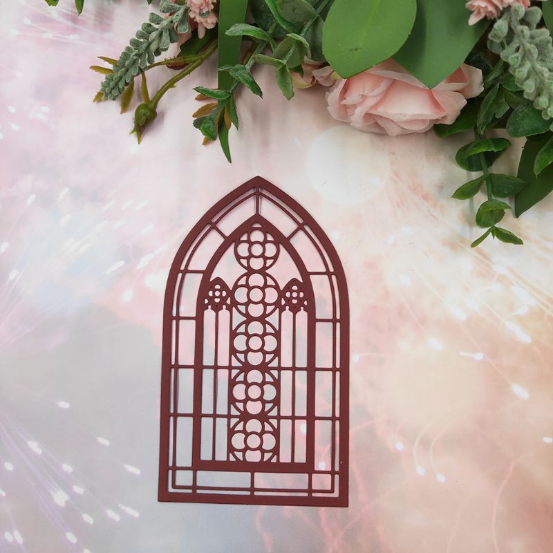 QQ Khuôn Cắt Giấy Kim Loại DIY Hình Cửa Sổ Độc Đáo