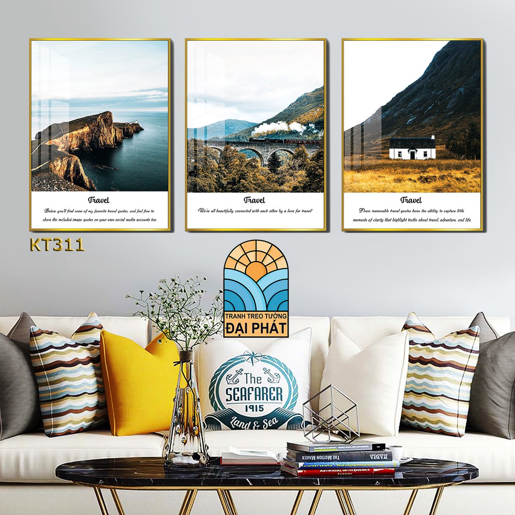 Tranh phòng ngủ phong cảnh xả kho giá rẻ đã có khung