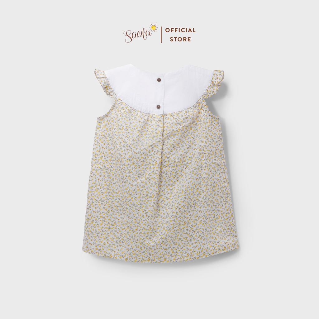 Váy Bé Gái Chất Cotton Hoa Liti Thoáng Mát Dễ Thương - LAYLA DRESS - DRC019 - SAOLA KIDS CLOTHING