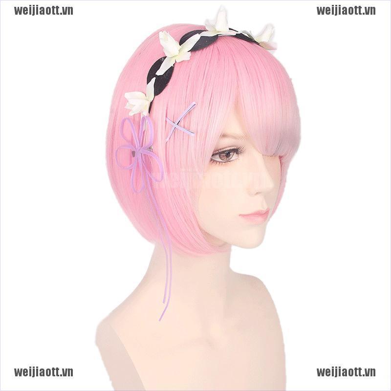 Bộ Tóc Giả Ngắn Cosplay Nhân Vật Anime Re: Zero