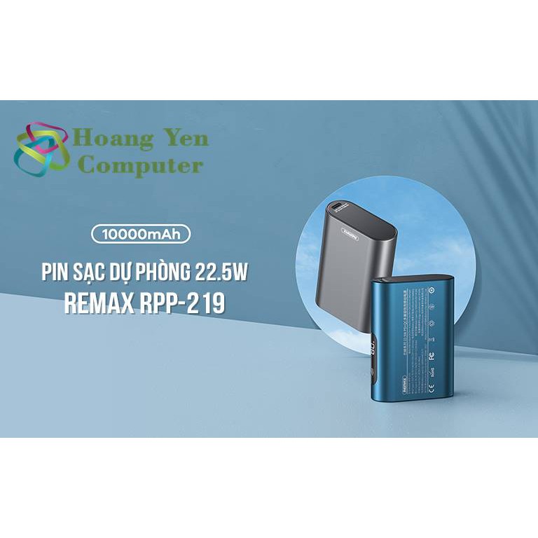 Sạc Dự Phòng Remax RPP-219 10000Mah (Sạc Nhanh QC3.0 18W, 22.5W, PD 20W, VOOC 2.0) - BH 1 Năm