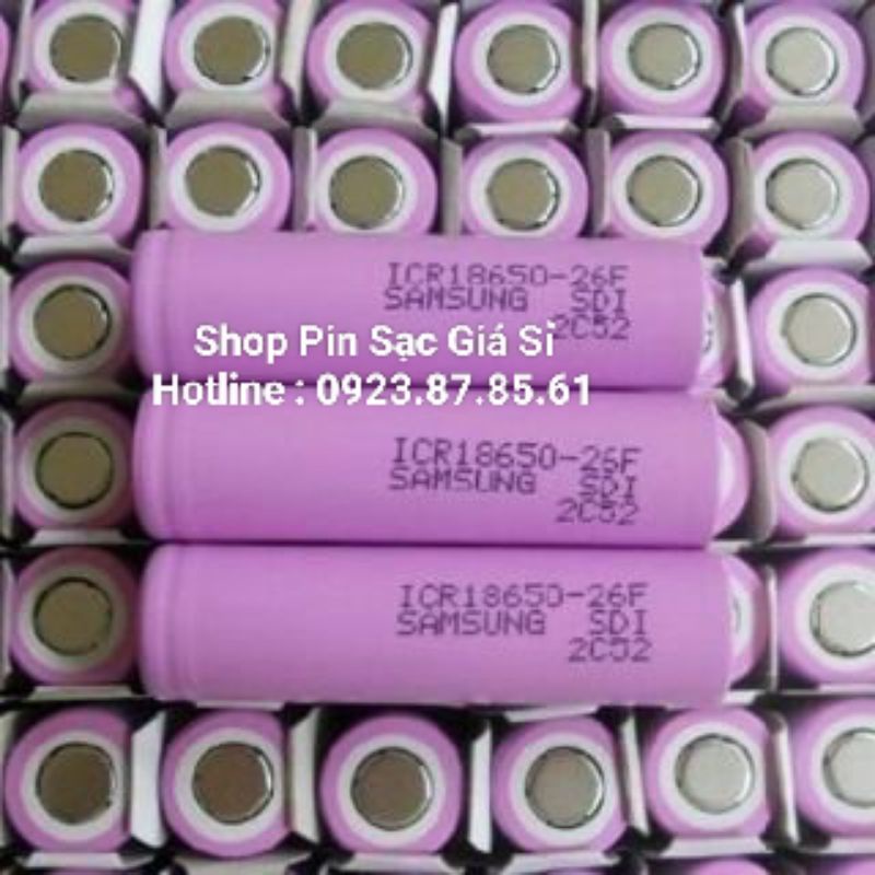 Pin 18650 Samsung 2600mah 26F Chính Hãng