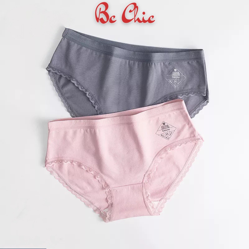 Quần Lót Nữ cao cấp cotton 100 gân tăm viền ren siêu mềm mịn thoáng mát MÃ Q100 BC_CHIC LINGERIE