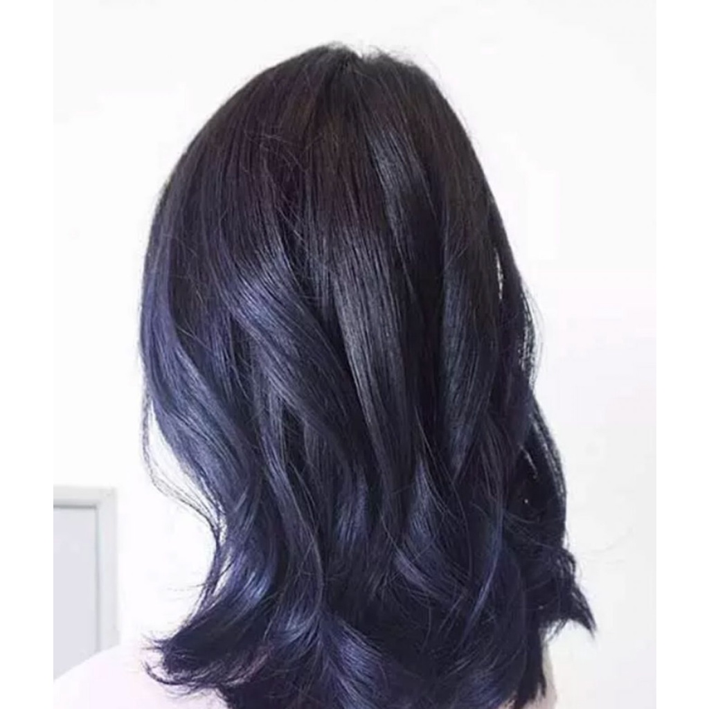 Thuốc Nhuộm Tóc Màu Tím Xanh Tối Trầm Dark Blonde Violet Blue 6/28