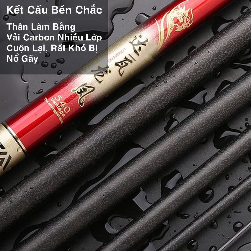 Cần Câu Tay Carbon Nhật Bản 6H19 Chính Hãng Siêu Nhẹ Siêu Cứng Siêu Bền Chuyên Câu Đài Câu Đơn Săn Hàng