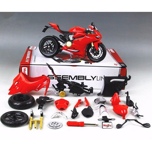 MÔ HÌNH LẮP RÁP xe Moto Ducati 1199 Panigale - Maisto tỷ lệ 1:12