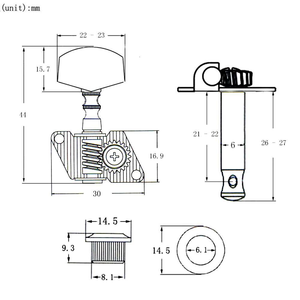 JONYE Dụng Cụ Lên Dây Đàn Guitar Quasi-Knob