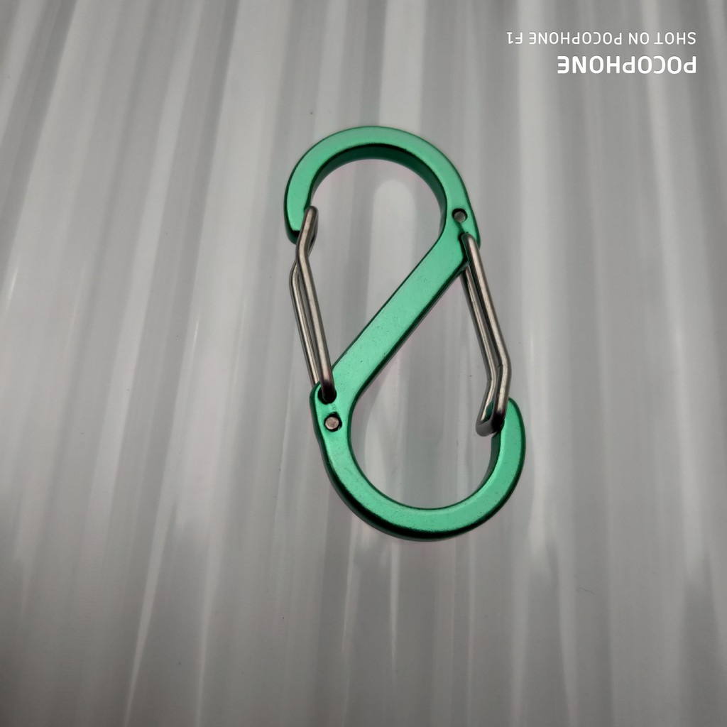 Móc Khoá S 2 Đầu Nhôm Thông Minh SIêu Nhẹ - Khoá Chắc CHắn