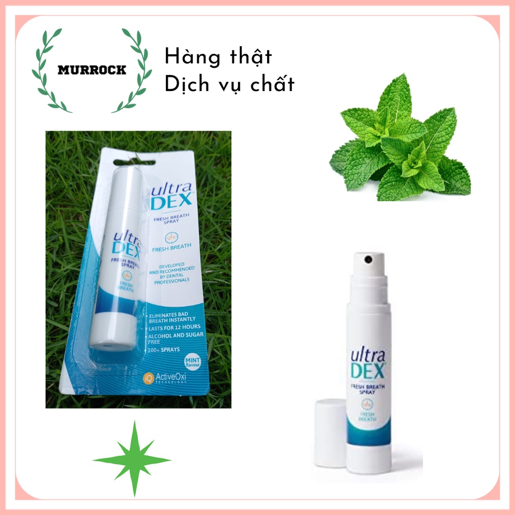 Xịt thơm miệng Ultra Dex  Fresh Breath UK Anh Quốc 9ml