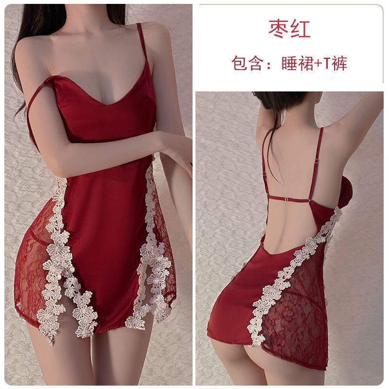 Mới Đầm Ngủ Ren Xuyên Thấu Quyến Rũ Dành Cho Nữ