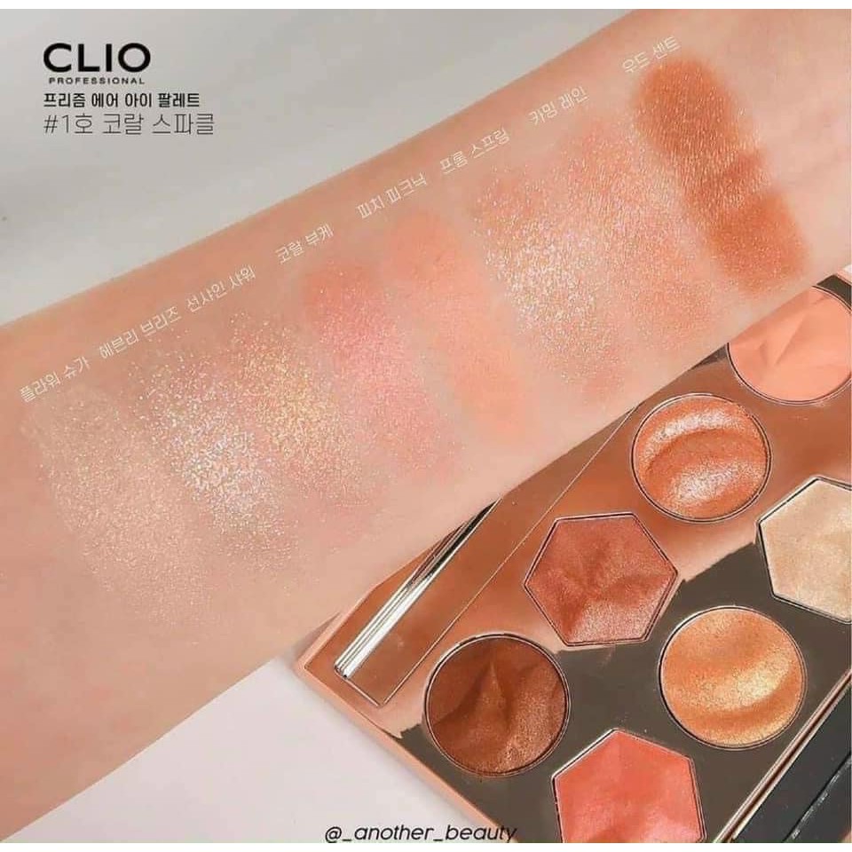 MBC Bảng phấn mắt CLIO Prism Air Eye Palette màu 01. Coral Sparkle