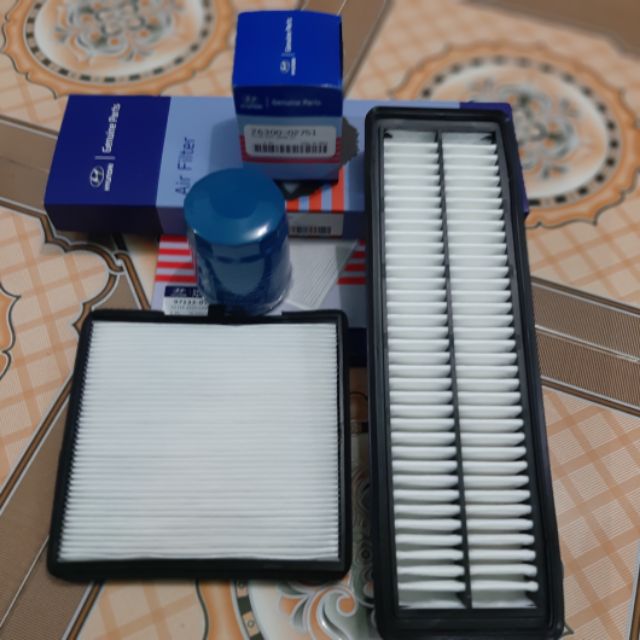 COMBO _ LỌC GIÓ ĐỘNG CƠ + LỌC GIÓ ĐIỀU HÒA + LỌC DẦU MÁY _ I10