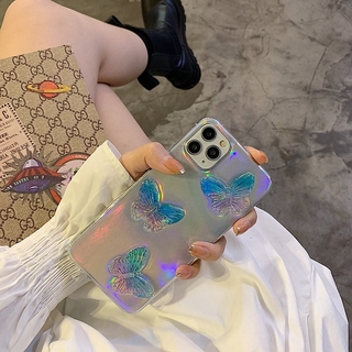 Ốp Điện Thoại Silicon Mềm Trong Suốt In Hình Bướm Cho Apple 11 Po Max X Xs Max X Xr Se 2020
