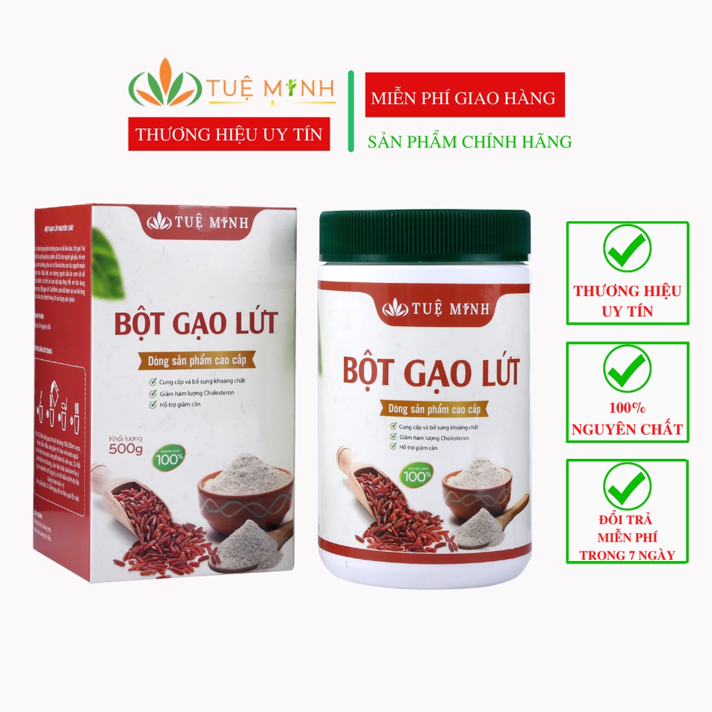 Bột Gạo Lứt Đỏ Nguyên Chất Tuệ Minh Cao Cấp, Bột Gạo Lứt Giảm Cân Tốt Cho Sức Khỏe