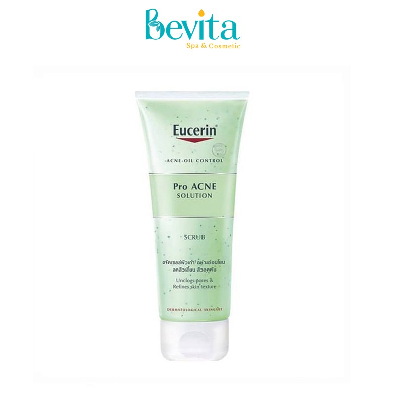 Tẩy tế bào chết ngừa mụn Eucerin Pro Acne Scrub 100ml, tẩy da chết cho da nhờn - Bevita