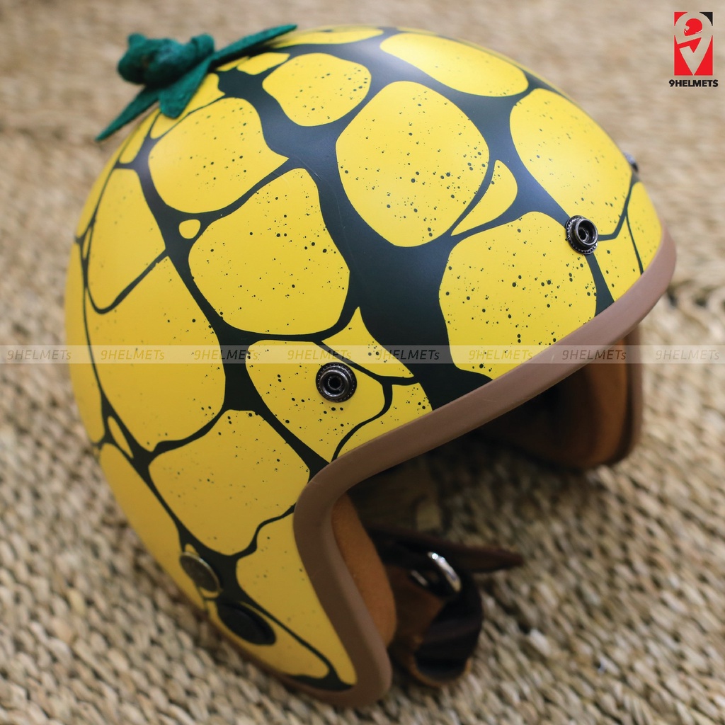 Nón Bảo Hiểm 3/4 đầu - Xpro - Dưa Lưới vàng mũ bảo hiểm hoa quả thời trang đường phố