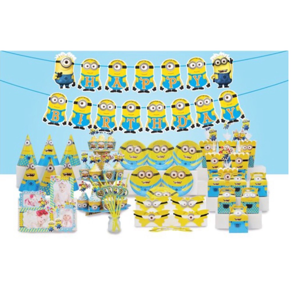 Bộ phụ kiện sinh nhật cho bé Minion