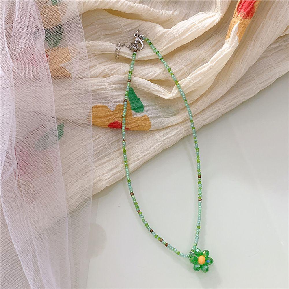Vòng Cổ Chuỗi Hạt Màu Sắc Ngọt Ngào Phong Cách Bohemian Thời Trang Hàn Quốc