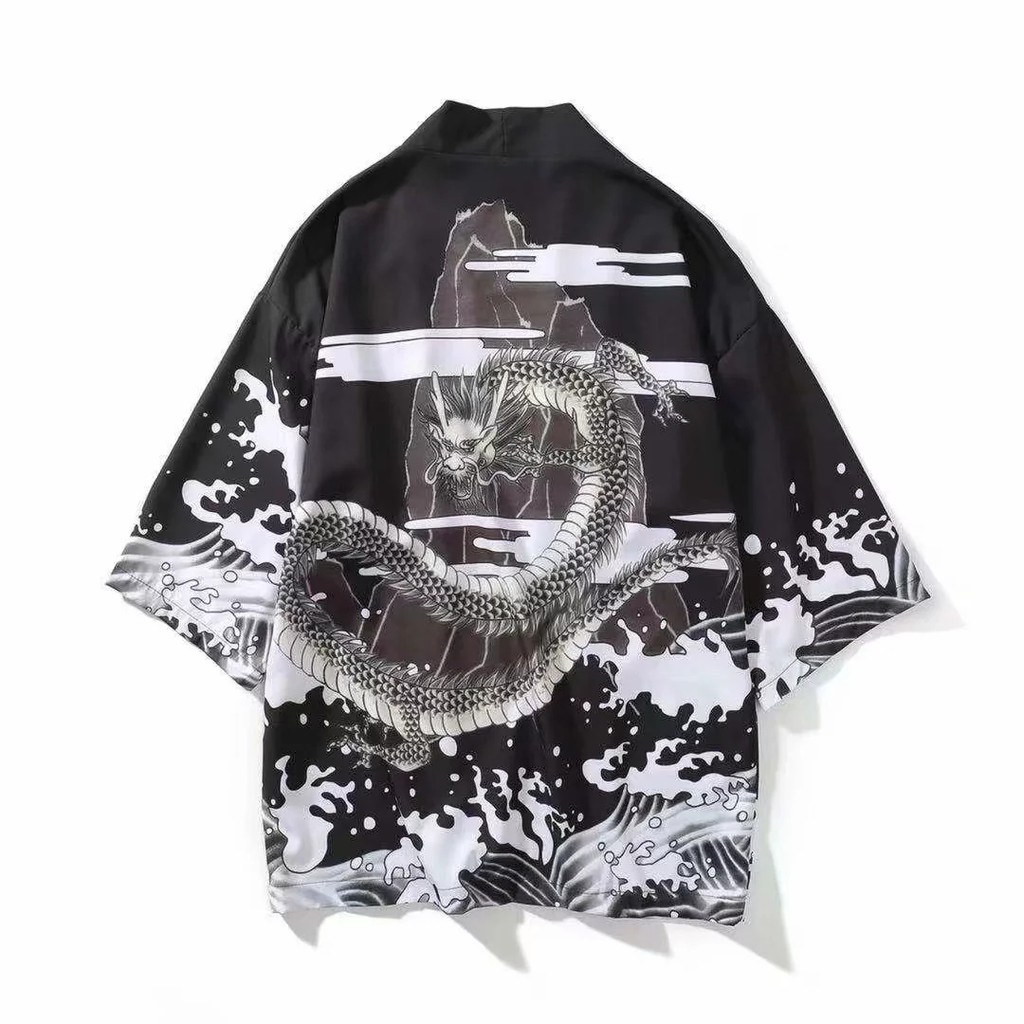 Áo Khoác Kimono Phong Cách Retro Nhật Bản Size S-3xl | BigBuy360 - bigbuy360.vn