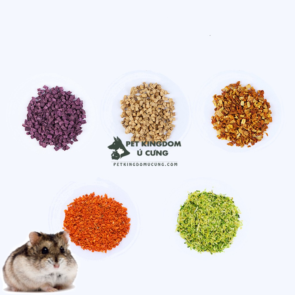 Rau củ sấy hỗn hợp cho hamster túi 100gr