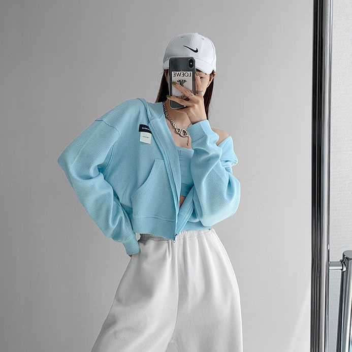Áo khoác thể thao dáng rộng thời trang mùa xuân cho nữ