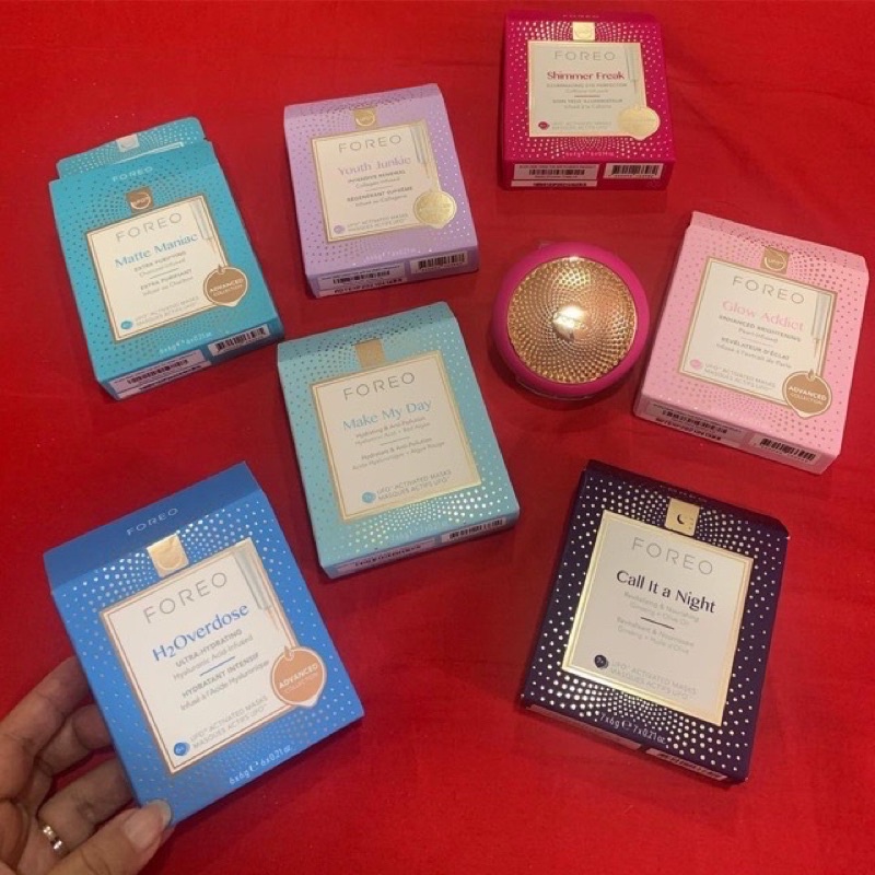 Set miếng mask mặt nạ foreo máy ufo siêu mướt