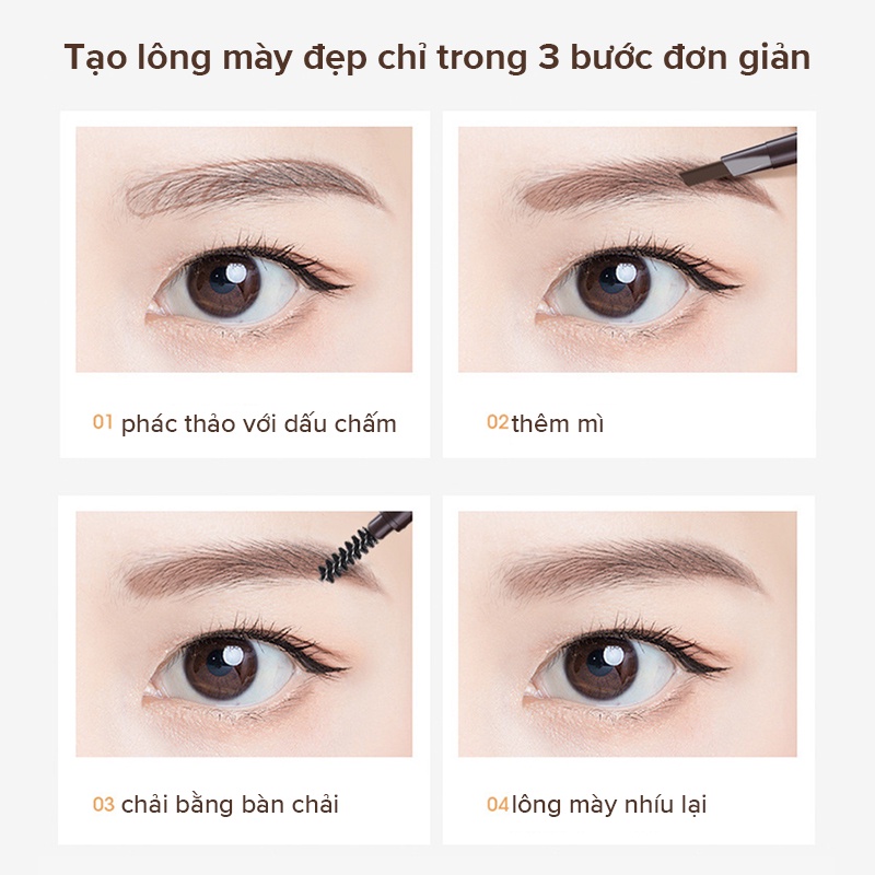Chì kẻ lông mày IMAGES Mmz025 hai đầu xoay chống nước