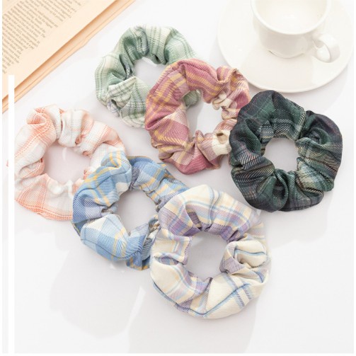Dây Buộc Tóc Scrunchies Vải Cao Cấp Co Giãn Phối Nhiều Màu Link 1