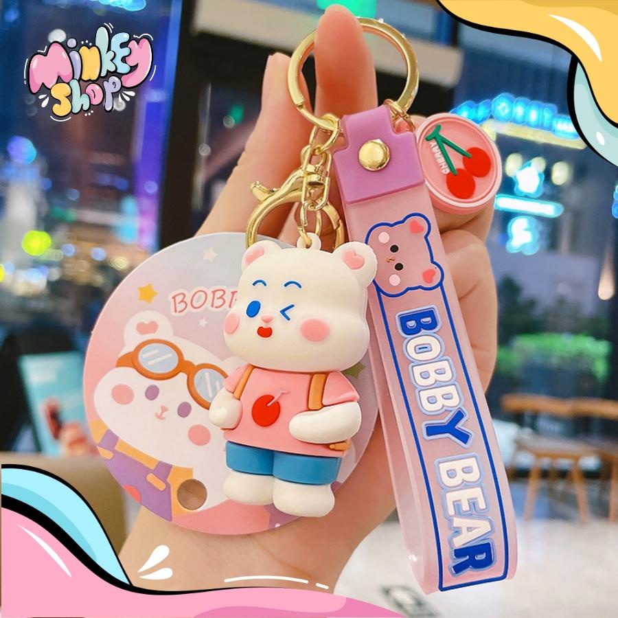Móc Khóa Đẹp Hình Gấu BOBBY Thủy thủ Cute phụ kiện Túi Xách dễ thương -Minkey