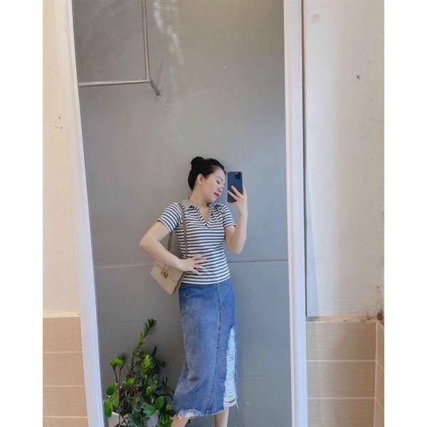 0706AN - ÁO POLO NỮ CHẤT LEN TĂM CO DÃN