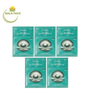 Combo 5 Mặt Nạ Sáng Mịn Chiết Xuất Ngọc Trai Đen JMSolution Marine Luminous Black Pearl Balancing Mask 30ml