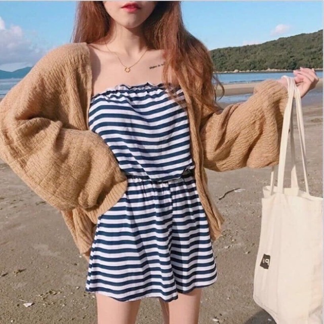 Áo khoác cardigan len mỏng Quảng Châu form rộng cao cấp - kèm hình thật - C5C