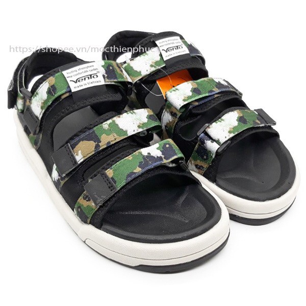 Giày Sandal | Giày Sandal Nam 2 Quai Ngang Vento 1001 Camo Đế Nhẹ