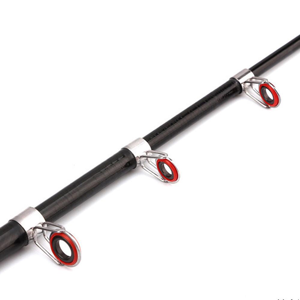 ELLSWORTH Cần Câu Cá Siêu Cứng FRP Màu Đen