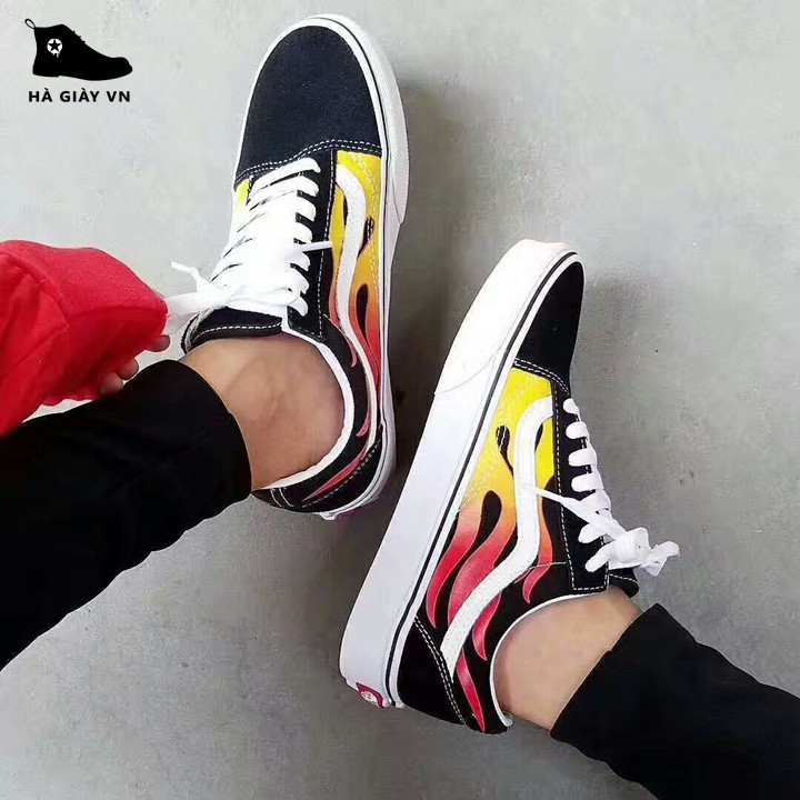Giày thể thao Vans old skool lửa cổ thấp